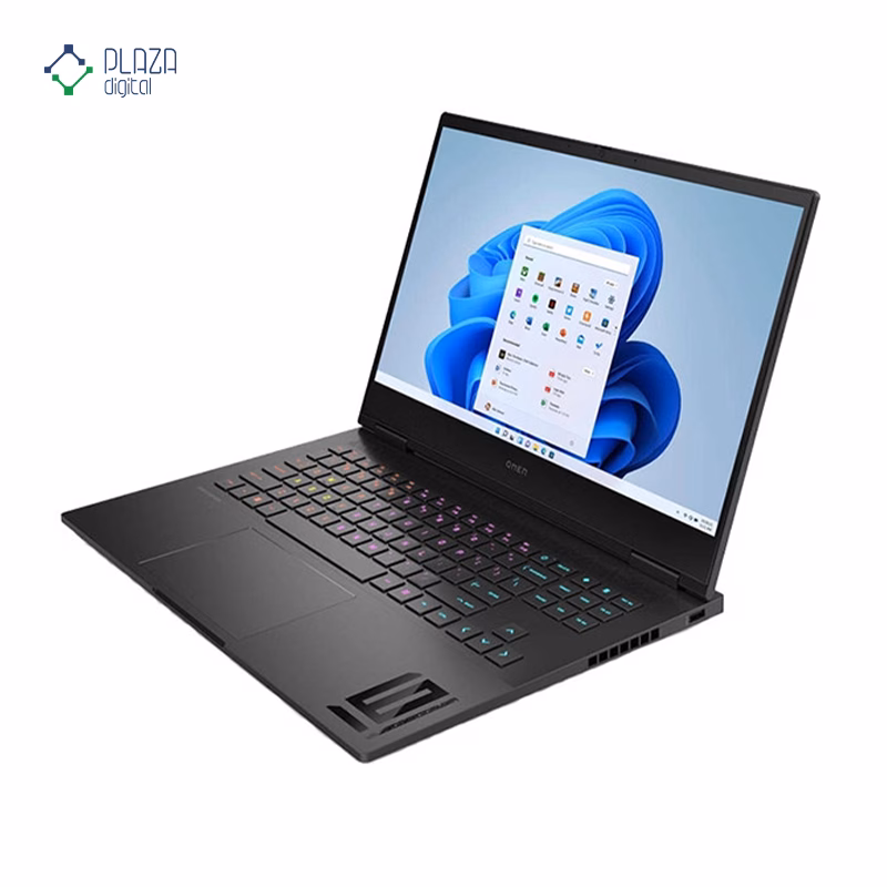 نمای سمت چپ لپ تاپ گیمینگ اچ پی 16 اینچی مدل Omen 16-WF0020NIA i7 13700HX 64GB 2TB RTX3050 پلازا دیجیتال