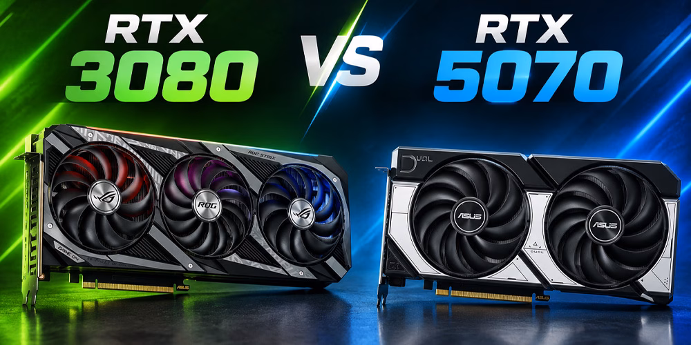 مقایسه کارت گرافیک RTX 3080 با RTX 5070