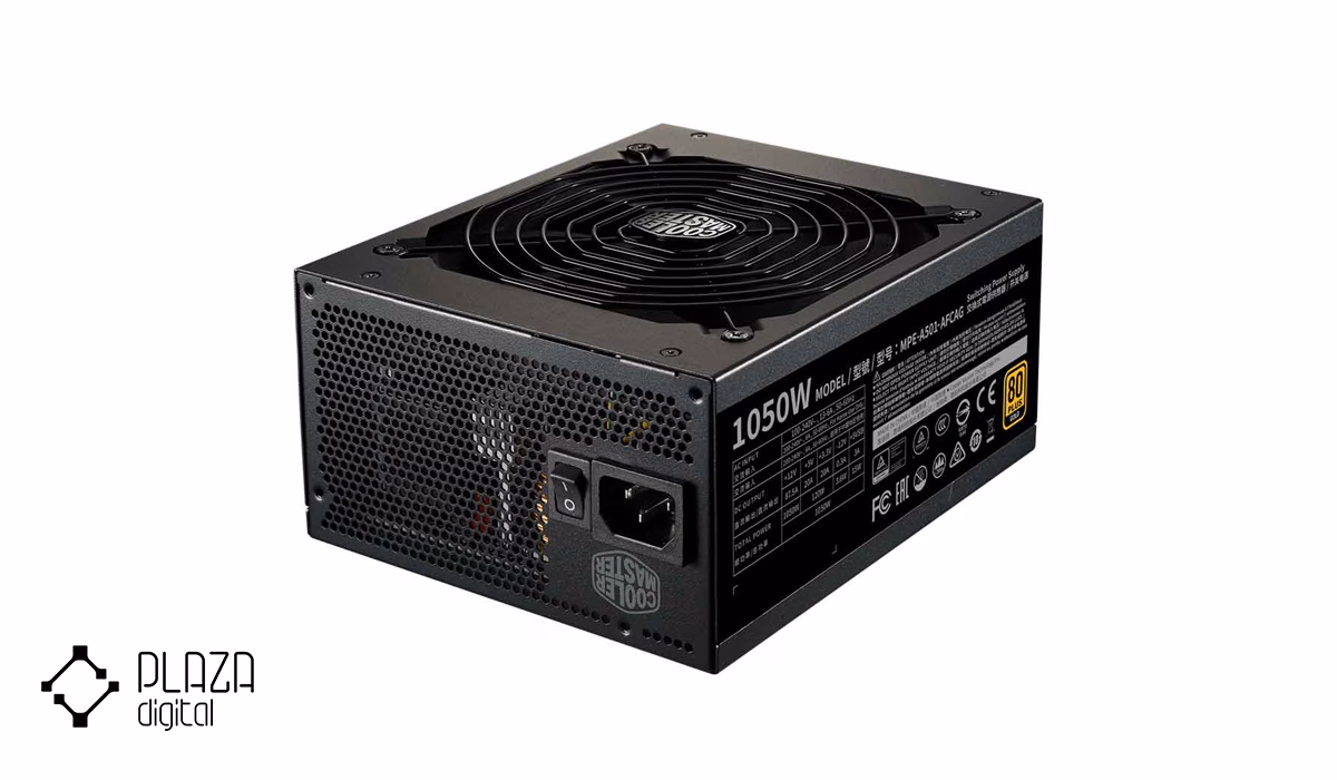 بهترین پاور کامپیوتر کولر مستر 17 منبع تغذیه کامپیوتر کولر مستر مدل MWE GOLD 1050 V2 Gold Full Modular