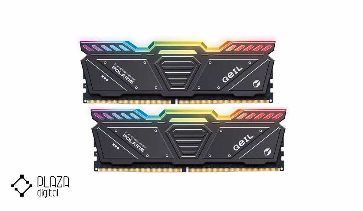 معرفی بهترین رم های گیل geil 12 رم کامپیوتر DDR5 گیل مدل POLARIS RGB دو کاناله 6000 مگاهرتز CL38 ظرفیت 32 گیگابایت