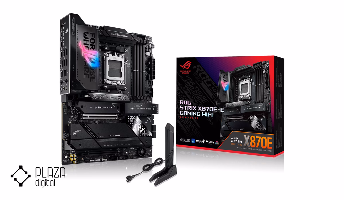 بهترین مادربردهای گیمینگ 15 مادربرد ایسوس مدل ROG STRIX X870E-E GAMING WIFI D5