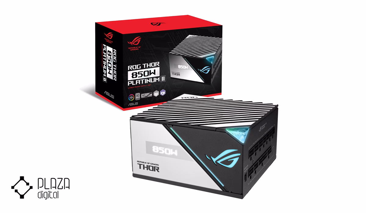 بهترین پاور کامپیوتر ایسوس 12 پاور کامپیوتر ایسوس مدل ROG THOR 850W Platinum II