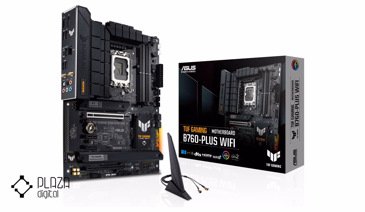 معرفی بهترین مادربرد های 2026 23 مادربرد ایسوس مدل TUF GAMING B760-PLUS WIFI DDR5