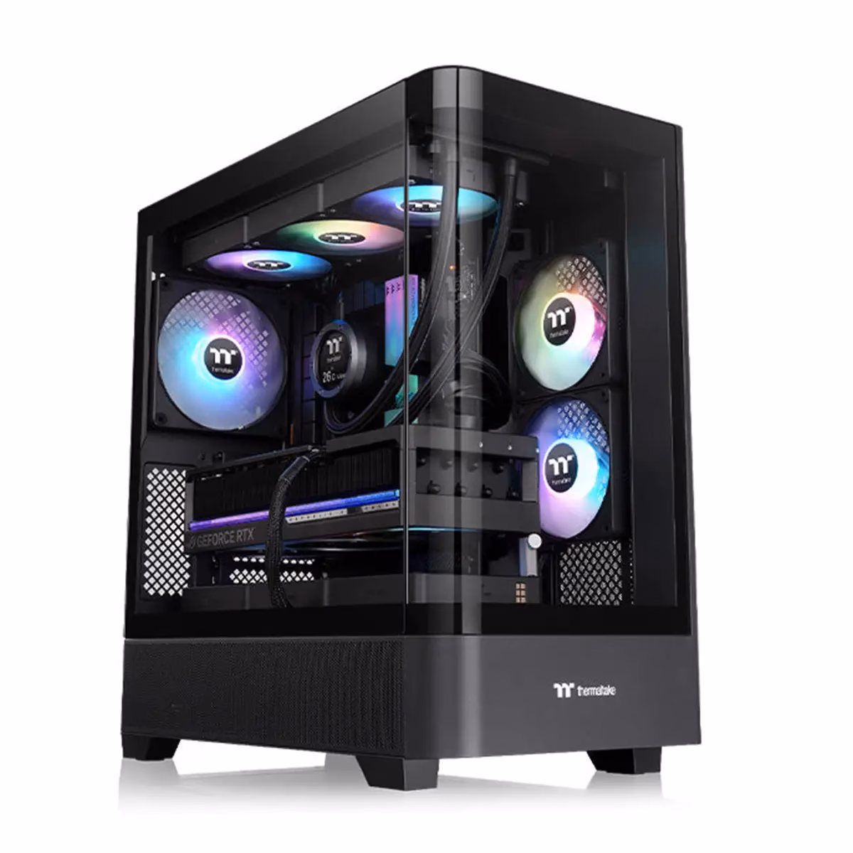 کیس کامپیوتر گیمینگ ترمالتیک مدل View 290 TG ARGB Mid Tower Chassis